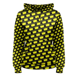 Royalty Inspired Crown Pattern Women s Pullover Hoodie