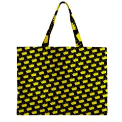 Royalty Inspired Crown Pattern Zipper Mini Tote Bag by ExtraGoodSauce