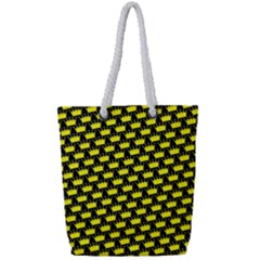 Royalty Inspired Crown Pattern Full Print Rope Handle Tote (small) by ExtraGoodSauce