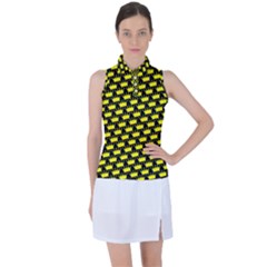 Royalty Inspired Crown Pattern Women s Sleeveless Polo T-shirt by ExtraGoodSauce