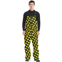 Royalty Inspired Crown Pattern Men s Front Zip Ski And Snowboard Bib Pants