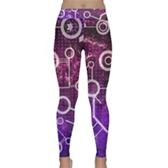 Cosmic Network Geometric Art Classic Yoga Leggings by ExtraGoodSauce