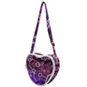 Cosmic Network Geometric Art Heart Shoulder Bag View1