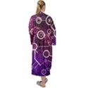 Cosmic Network Geometric Art Maxi Velvet Kimono View2