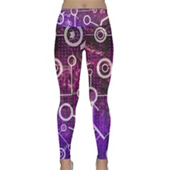 Cosmic Network Geometric Art Lightweight Velour Classic Yoga Leggings by ExtraGoodSauce