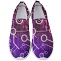 Cosmic Network Geometric Art Men s Slip On Sneakers View1