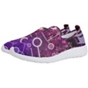 Cosmic Network Geometric Art Men s Slip On Sneakers View2