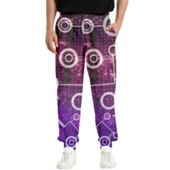 Cosmic Network Geometric Art Men s Elastic Waist Pants by ExtraGoodSauce