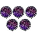 Cosmic Network Geometric Art Mini Round Pill Box (Pack of 5) View1