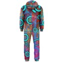 Abstract Tech Galaxy Design Hooded Jumpsuit (Men) View2