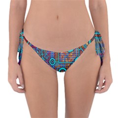 Abstract Tech Galaxy Design Reversible Bikini Bottoms by ExtraGoodSauce