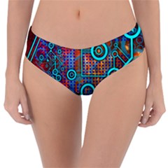 Abstract Tech Galaxy Design Reversible Classic Bikini Bottoms by ExtraGoodSauce