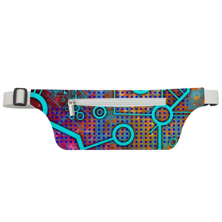 Abstract Tech Galaxy Design Active Waist Bag