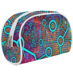 Abstract Tech Galaxy Design Make Up Case (large) by ExtraGoodSauce