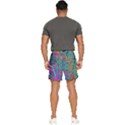 Abstract Tech Galaxy Design Men s Runner Shorts View4