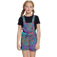 Abstract Tech Galaxy Design Kids  Short Overalls by ExtraGoodSauce