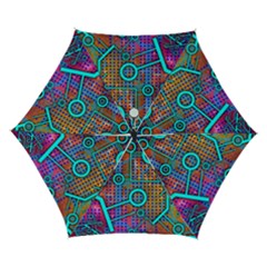 Abstract Tech Galaxy Design Automatic Folding Umbrella With Case (small) by ExtraGoodSauce