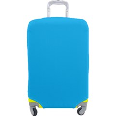 A Blue Sky With A Plane Flying In The Sky Luggage Cover (large) by catchydesignhill