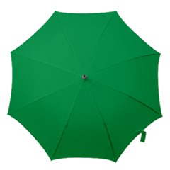 A Green Background With A White Border Hook Handle Umbrellas (large) by catchydesignhill