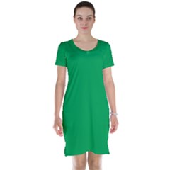 A Green Background With A White Border Short Sleeve Nightdress by catchydesignhill