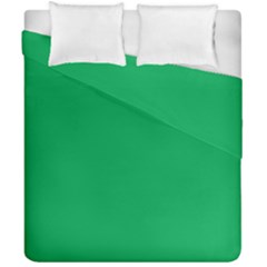 A Green Background With A White Border Duvet Cover Double Side (california King Size) by catchydesignhill