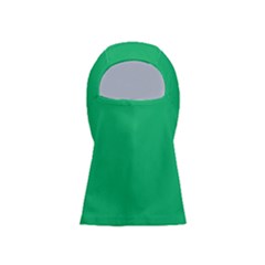 A Green Background With A White Border Balaclava Face Mask by catchydesignhill