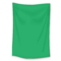 A Green Background With A White Border Large Tapestry