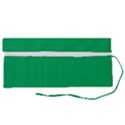 A Green Background With A White Border Roll Up Canvas Pencil Holder (S) View2