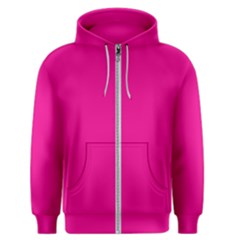 A Pink Background With A Black Border Men s Zipper Hoodie