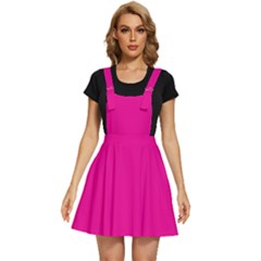 A Pink Background With A Black Border Apron Dress by catchydesignhill