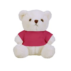 A Red Background With A White Border Full Print Cuddly Teddy Bear by catchydesignhill