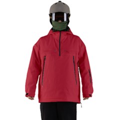 A Red Background With A White Border Men s Ski And Snowboard Waterproof Breathable Jacket