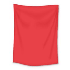 A Red Background With A White Border Medium Tapestry