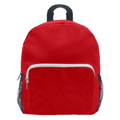 A Red Background With A White Border Kids  Age 5-10 Lightweight School Backpack With Side Pockets by catchydesignhill