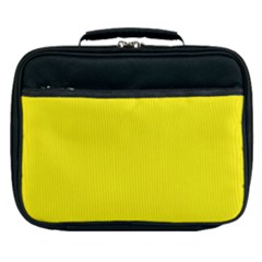 A Yellow Background With A Black Border Lunch Bag by catchydesignhill