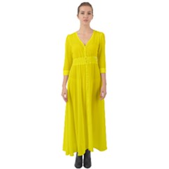 A Yellow Background With A Black Border Button Up Boho Maxi Dress by catchydesignhill