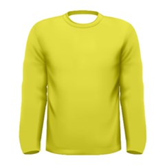 A Yellow Background With A Black Border Men s Long Sleeve T-shirt