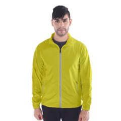 A Yellow Background With A Black Border Men s Windbreaker