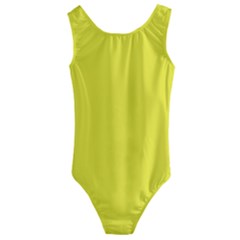 A Yellow Background With A Black Border Kids  Cut-out Back One Piece Swimsuit by catchydesignhill