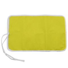 A Yellow Background With A Black Border Pen Storage Case (s)