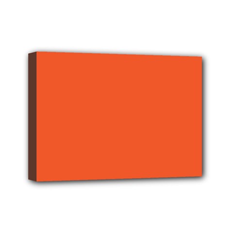 An Orange Background With A Black Border Mini Canvas 7  X 5  (stretched) by catchydesignhill