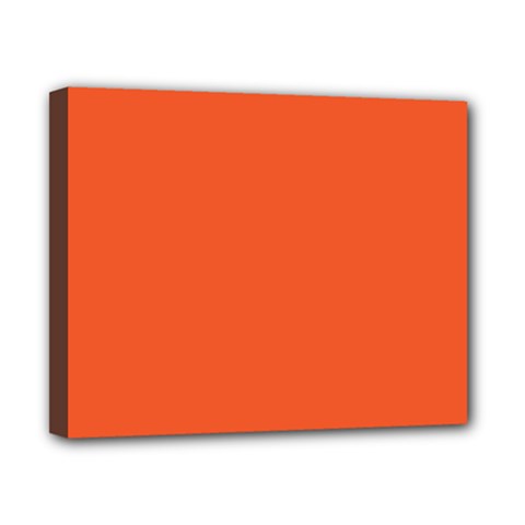 An Orange Background With A Black Border Canvas 10  X 8  (stretched) by catchydesignhill