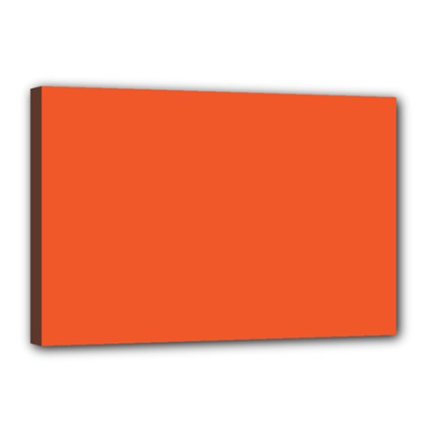 An Orange Background With A Black Border Canvas 18  X 12  (stretched) by catchydesignhill