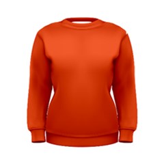 An Orange Background With A Black Border Women s Sweatshirt