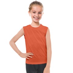 An Orange Background With A Black Border Kids  Mesh Tank Top by catchydesignhill