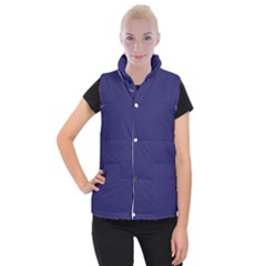 A Blue Background With A Clock On It Women s Button Up Vest by catchydesignhill