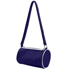 A Blue Background With A Clock On It Mini Cylinder Bag by catchydesignhill