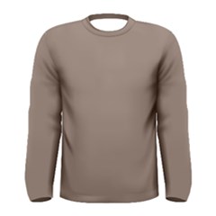 A Brown Wall With A Clock On It Men s Long Sleeve T-shirt