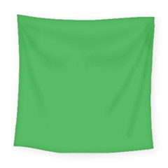 A Green Background With A White Border Square Tapestry (large)