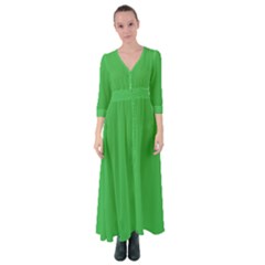 A Green Background With A White Border Button Up Maxi Dress by catchydesignhill